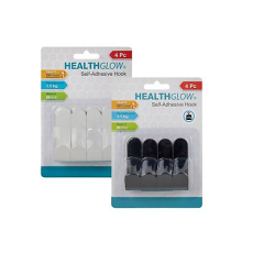 Self-Adhesive Metal Hooks, 4 Piece - Rectangular